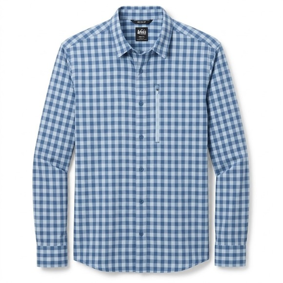 Alaskan Hardgear Other - Alaskan‎ Hardgear Duluth Men's XL Slim Fit Blue Gingham Plaid Long Sleeve Shirt
